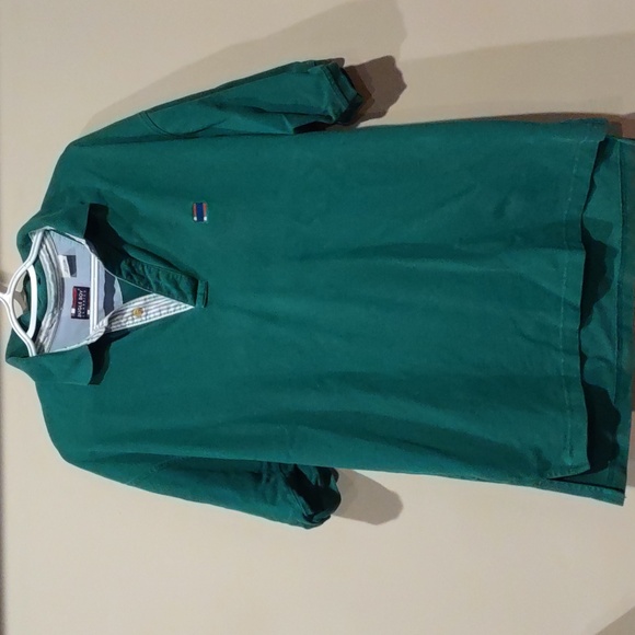 Bugle Boy Other - Green short sleeve bugle boy shirt, men's, large